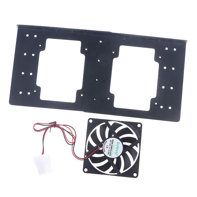 Chassis Built-In 4F Mechanical Hard Disk Bracket Metal 4X3.5 Hard Disk Superimposed Expansion Fan Cooling For Pc Case