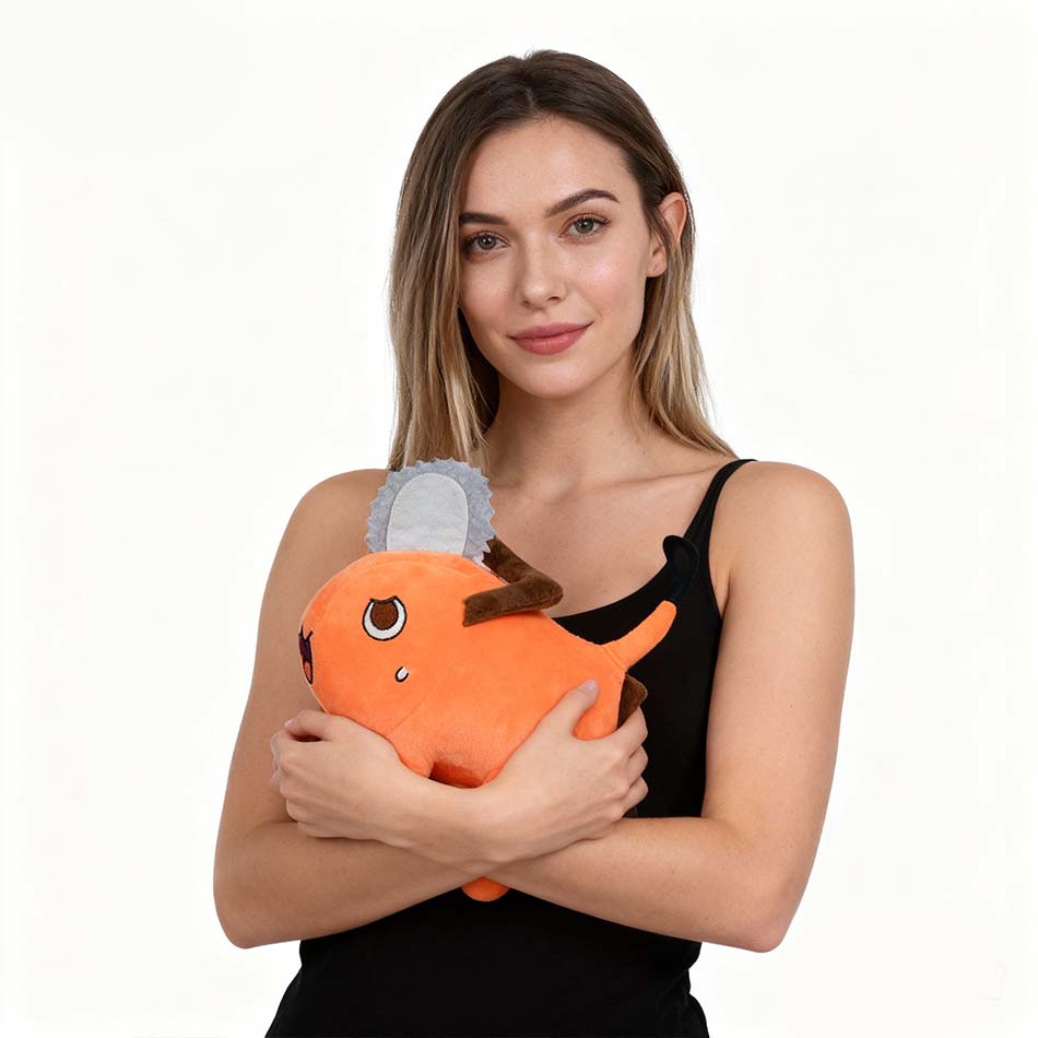 Neuer 25cm Pochita Plüsch Kettensäge Kettensägenmensch Plüschtier Niedliches Stofftier Cartoon Anime Weiches Spielzeug Kissen Für Kinder Weihnachtsgeschenke