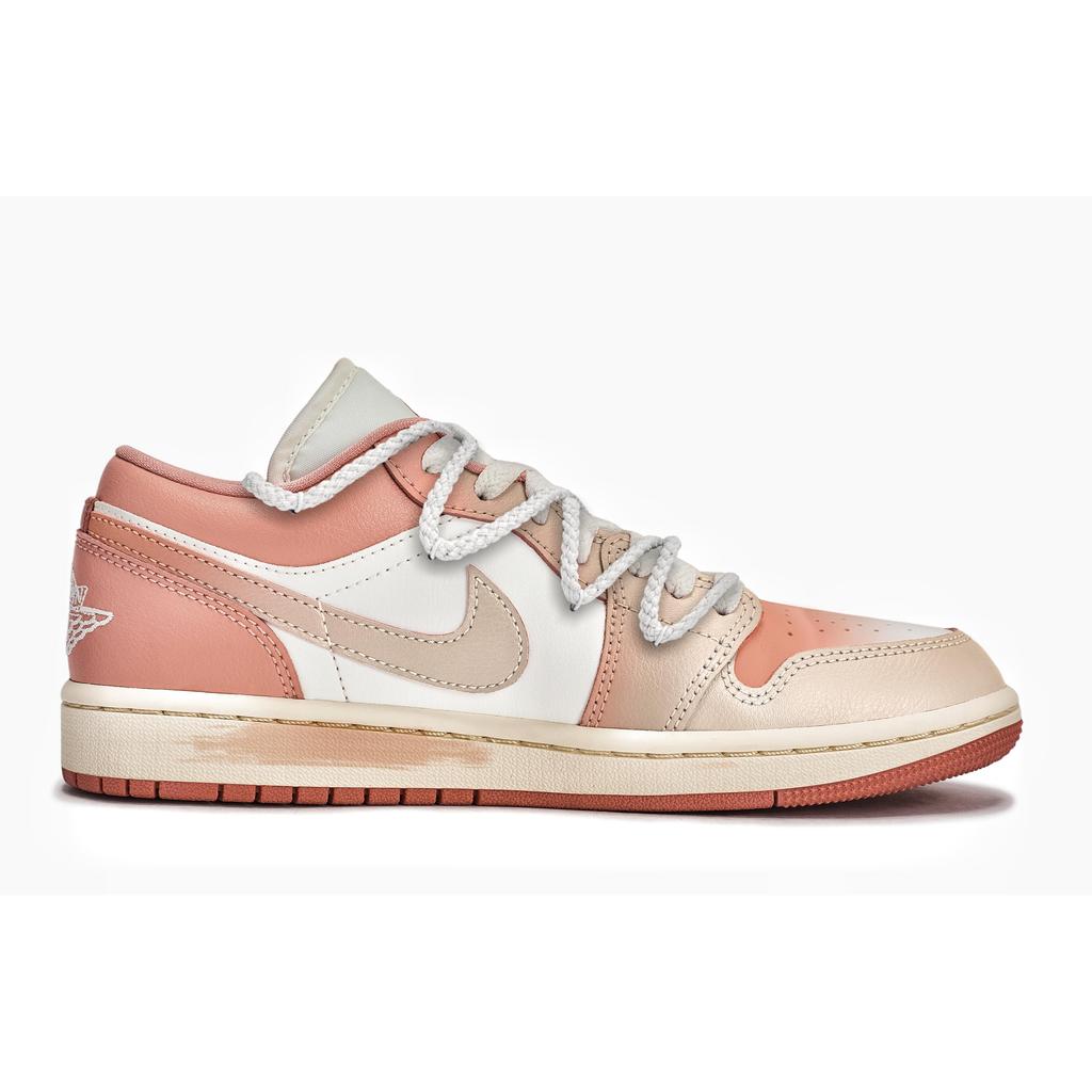Jordan Air Jordan 1 Vintage Basketball Shoes Women's Low Top Pink/White DC0774-180(Team80-S-BOX)