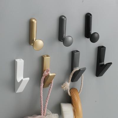 Durable Metal Wall Hook Waterproof Strong Adhesive Storage Hooks Self-Adhesive Towel Hook Kitchen