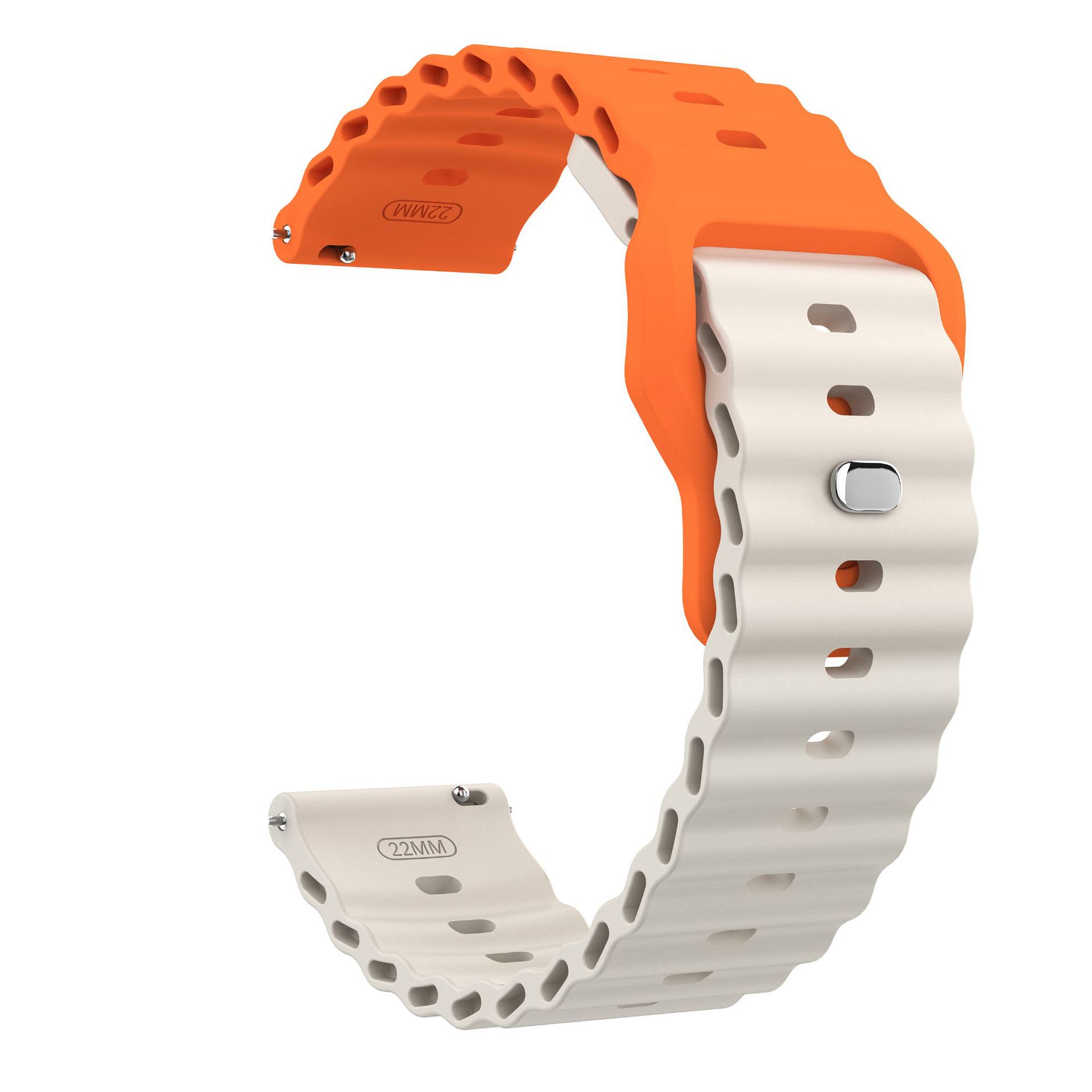 

22мм Океанический силиконовый ремешок для Huawei Watch GT6 GT5 Pro 46мм ремешки для Garmin Active Vivoactive 4 Venu 4 45мм Forerunner 570 Forerunner 970 браслет Universal 22MM Width