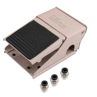 FV420 Pneumatic Foot Pedal Valve 4 Way 2 Position Functionality for Hands Operation In Various Pneumatic Systems