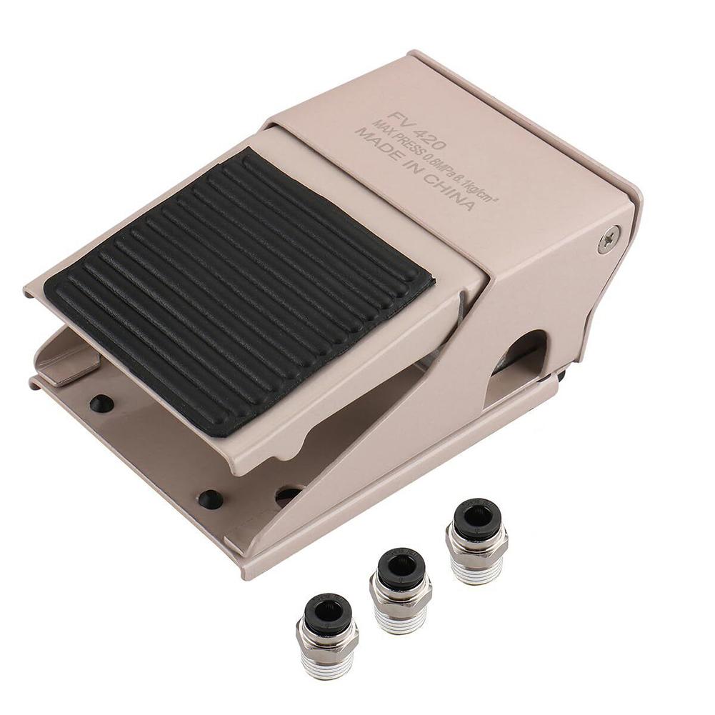 

FV420 Pneumatic Foot Pedal Valve 4 Way 2 Position Functionality for Hands Operation in Various Pneumatic Systems China Mainland