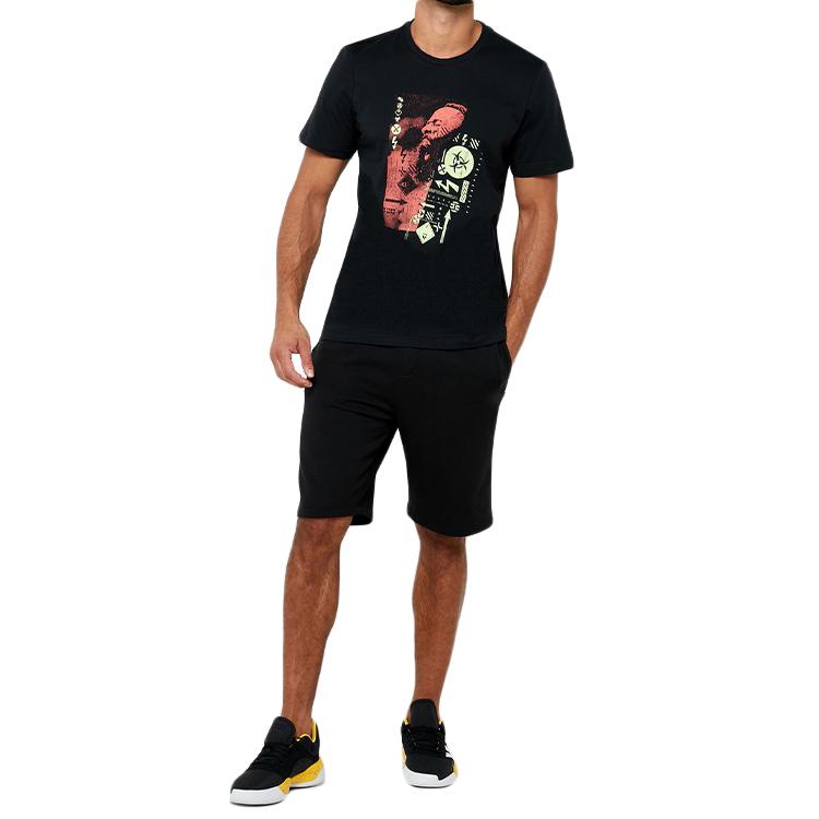 adidas Haraden MVP Basketball Tee Men Tops Black FR9624