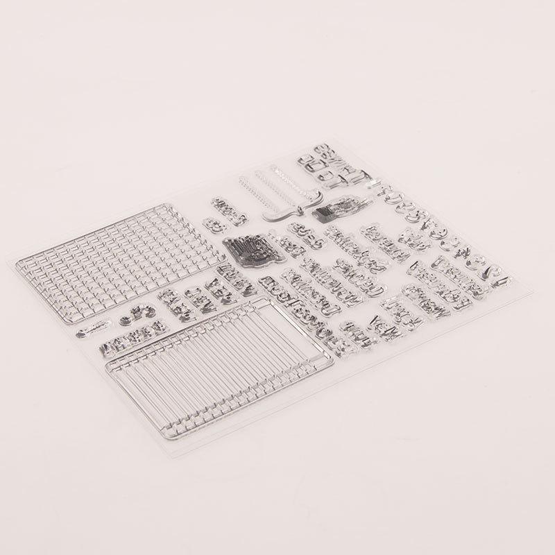 Dagsplan Gjennomsiktig silikon klare stempler for segl DIY Scrapbooking Fotoalbum Dekor Kunst Kalender Dato Måned Uke Tidsplan