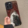 Vintage Black And White Horse Phone Case for Samsung Galaxy A56 A55 A36 A35 A26 A25 A15 5G A24 A23 A52 A52S A71 A72 4G Cover