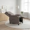 Massage Recliner Taupe Fabric
