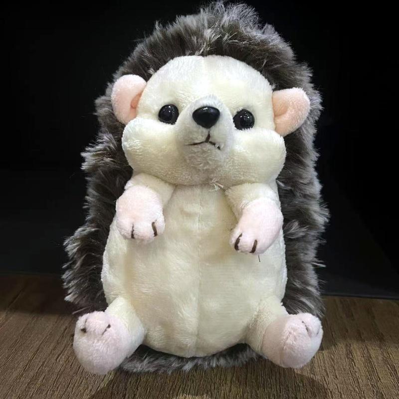 13/17cm Cute Hedgehog Plush Toy Soft Animal Lifelike Hedgehog Stuffed Toy Kid Birthday Gift Baby's Sleeping Companion Room Decor