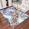 Thunder Power Anime Design Carpet suitable as a non-slip mat for the living room or bedroom sofa
