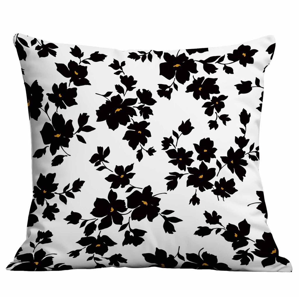 Simple Plant and Flower Pillowcase Home Cushion Pillowcase Decoration