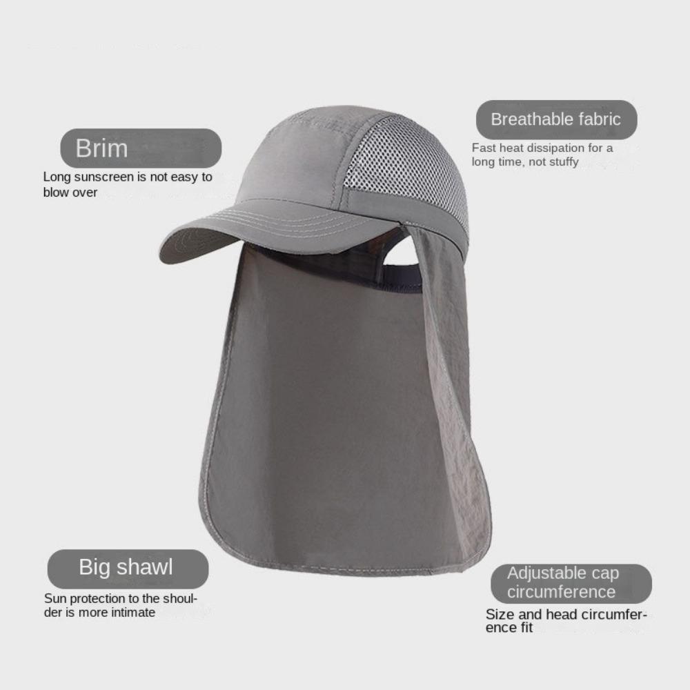 Outdoor Fishing Caps Breathable Wide Brim Sun Hat Casual Sunscreen Fisherman Hats  Women Men
