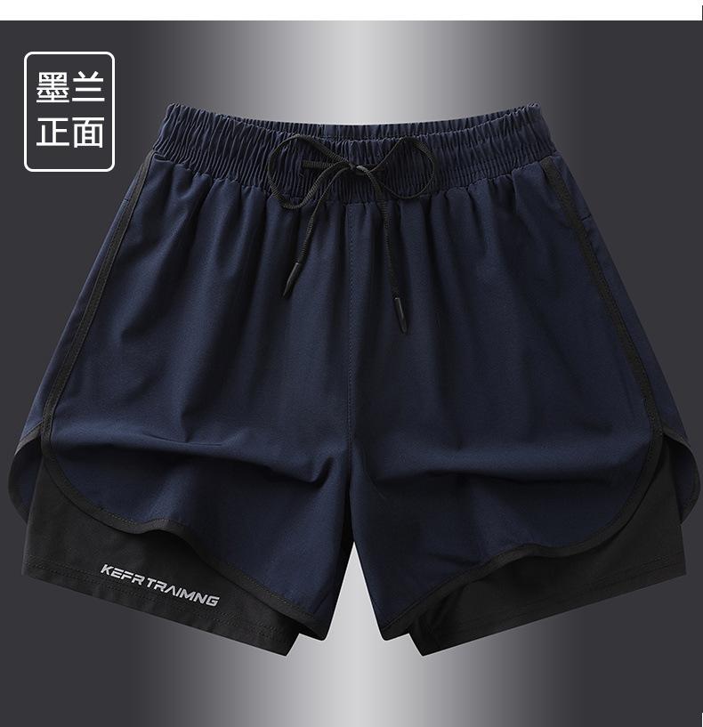 Men s Anti-Chafing Sports Shorts 3/4 Running Training Pants Outdoor Marathon Quick-Dry M