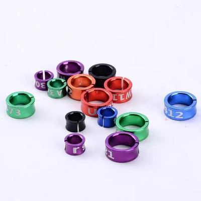 Aluminiumlegierung Beinband Ring für kleine Vögel: Papageien, Wellensittiche, Finken, Mynas, Tiger-Nymphensittiche - Offen/Geschlossen-Design.