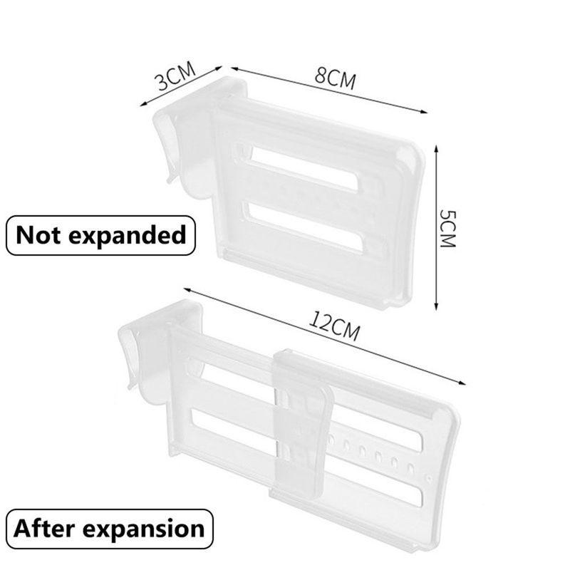 4PCS New Refrigerator Space Telescopic Partition Side Door Box Separator Organizer Divider Splint Kitchen Classifies Accessories