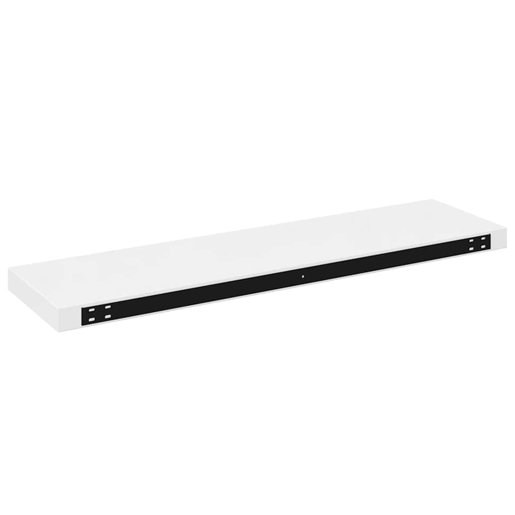 Floating Shelves Set 4 pcs High Gloss White 90 x 23.5 x 3.8 cm MDF