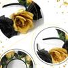 1pc Carnival Rose Flower Headbands, Bridal Headbands, Holiday Hair Accessories, Holiday Party Simulation Flower Hair Accessories