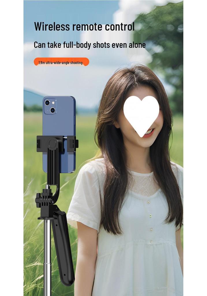 Portable Floor Stand Selfie Stick for TikTok & Travel Photography