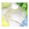 [Miaomyao] U-Shaped Hairpin for Japanese Traditional Wear, Yukata, Kimono - Pearl European Flower Hair Accessory, Silver