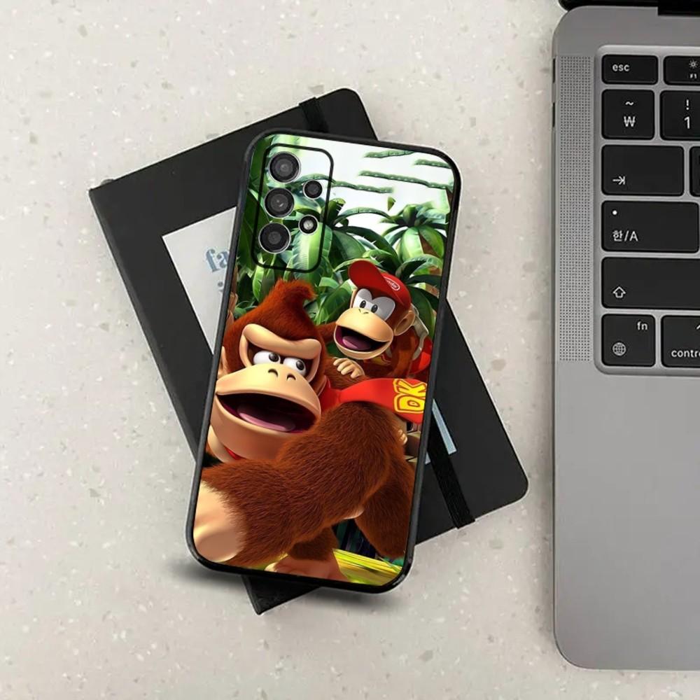 

D-Donkey kong game Phone Case For Samsung Galaxy A13,A21s,A22,A31,A32,A52,A53,A71,A80,A91 Soft Black Cover Samsung a91