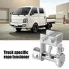 Universal Truck Rope Clamp Tie-Down Tool, Heavy-Duty Steel Cargo Securing Fastener, No-Weld Installation Rope Tightener for Pickup Trucks Trailers