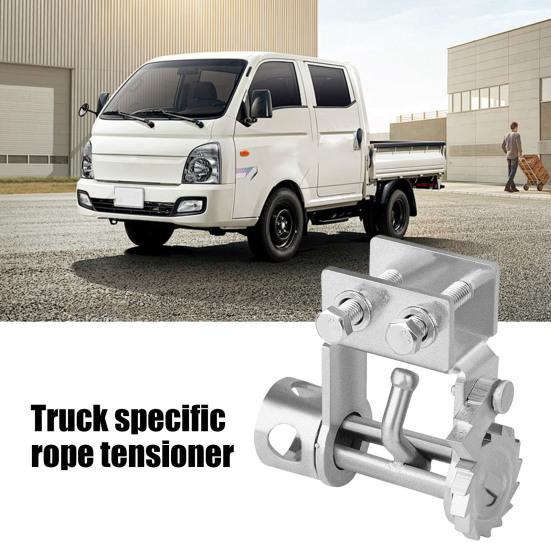 Universal Truck Rope Clamp Tie-Down Tool, Heavy-Duty Steel Cargo Securing Fastener, No-Weld Installation Rope Tightener for Pickup Trucks Trailers