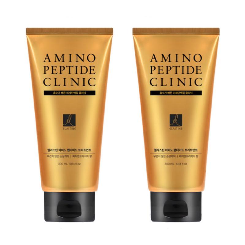 ELASTINE Amino Peptide Mild Acidic Protein Hair Pack Treatment Pear & Freesia 300ml × 2