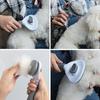 Pets Grooming Brush Hair Remover Shedding Grooming Tools for Cats One-button Remove Hair