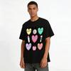 Vintage Checkerboard Heart Slogan Teacher Graphic Casual Top Pure Cotton T-shirt
