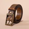 Retro Matte Pure Cowhide Retro Single-layer Belt