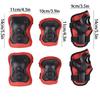 6PCS Kids Protective Gear Set for 3-15 Years, Knee Elbow Pads & Wrist Guards for Skateboard Cycling Skating Scooter