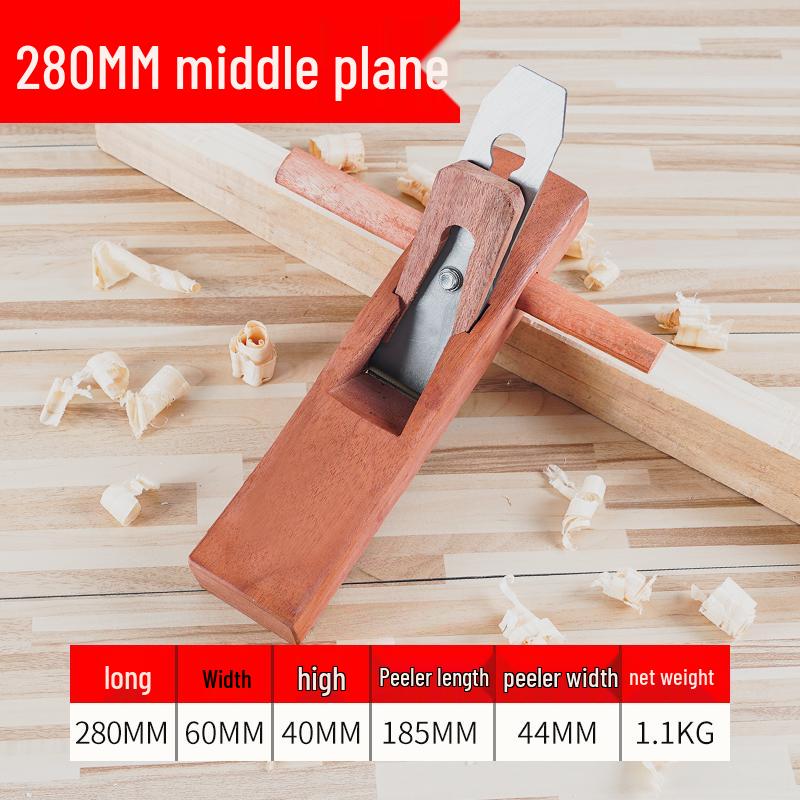 Indonesia Gong Manual Hand Planer Set: Compact Carpenter's Tool with Push Planer, Blade, Hug Planer, and Luban Planer