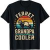 Mens Ferret Grandpa Like a Regular Grandpa But Cooler T-Shirt