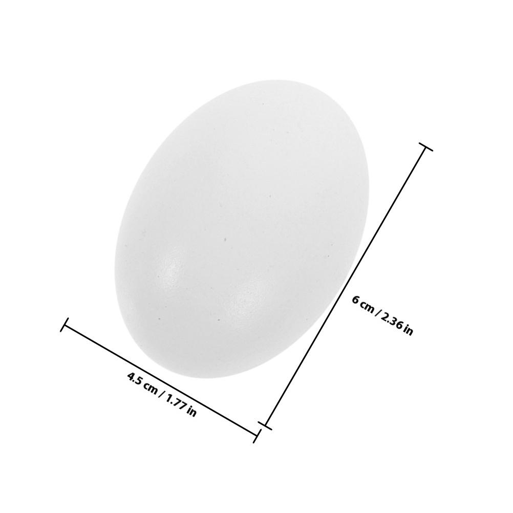 6Pcs DIY Simulation Wooden Eggs Realistic Fake Eggs for Painting Craft Activity Kits Family Fun Decorative Easter Projects Wood