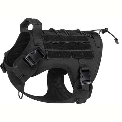 Dog Harness,tactical Dog Harness With Handle,no-pull Service Dog Vest With Hook & Loop Panels,adjustable Dog Vest Harness