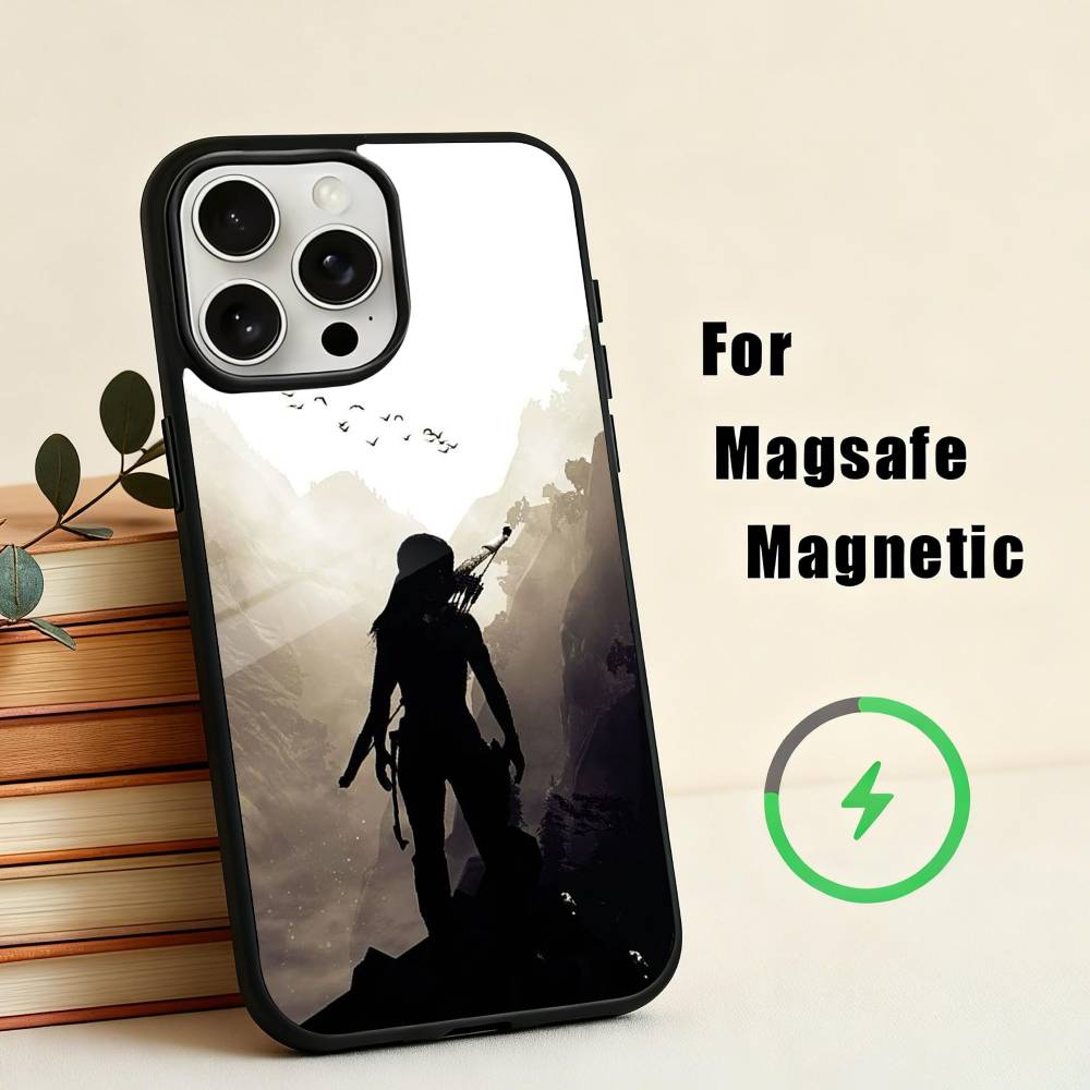 HOT T-Tomb Raider L-Lara Croft  Phone Case For iPhone 17,16,15,14,13,12,Plus,Pro,Max for Magsafe Magnetic Wireless Charging