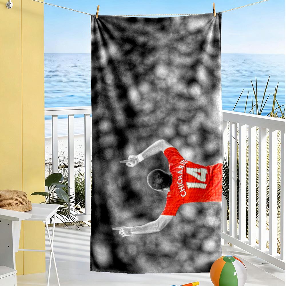Zinedine Zidane's Leadership Style Beach Towel High Absorbency & Quick-Dry Comfortable Lightweight