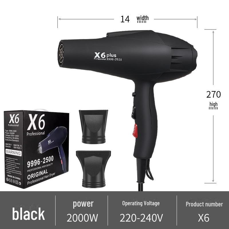 2400W Vysoce výkonný fén evropského standardu s technologií negativních iontů pro salony