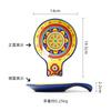 Specialty Restaurant Ceramic Plates, Creative Spoon Shaped Flower and Bird Patterned Snack Plates, Irregular Dessert Plates
