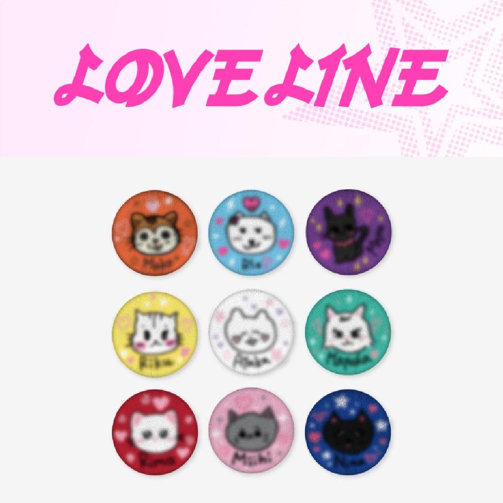 

Pre-order NiziU LOVE LINE Random Can Badge Random 1ea