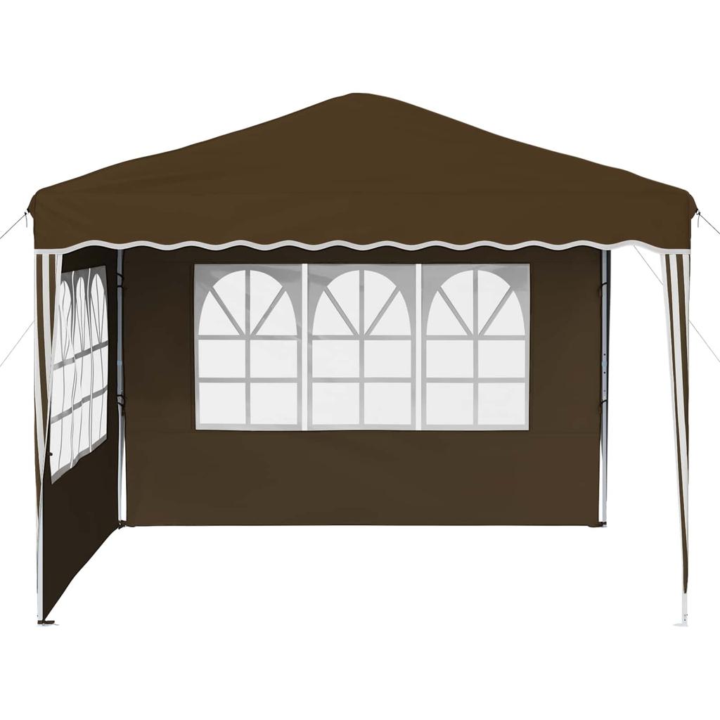 Pop Up Party Tent 288 X 288 X 245 Cm Taupe Oxford Fabric