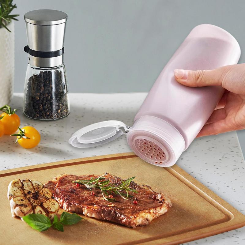 Leere Gewürzdosen Gewürzdosen mit Deckel 600ml Tragbare Pulver Pfeffer Aufbewahrung für Salz Küchenschrank Esszimmer Schublade