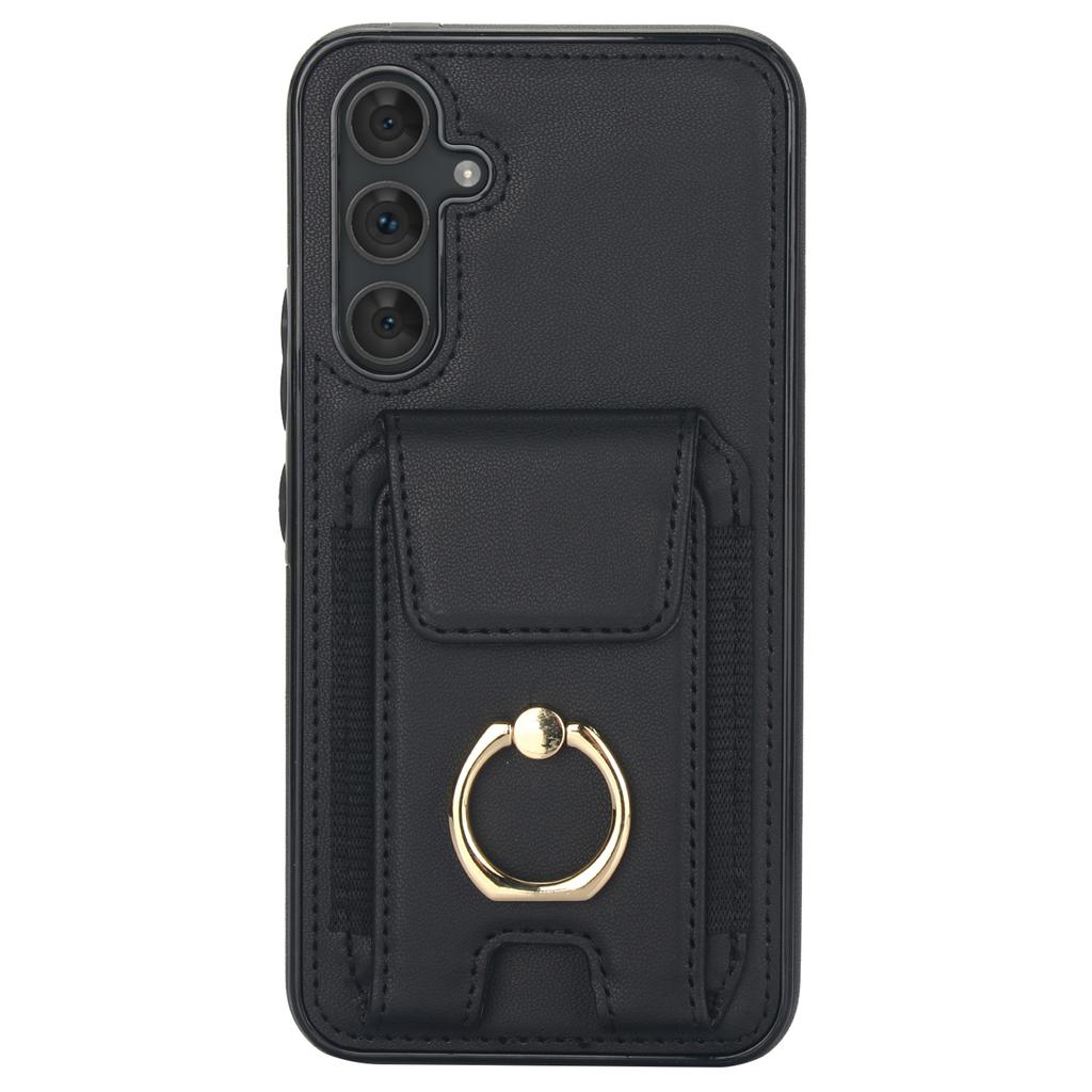 For Samsung Galaxy A54 5G Case Anit-Fall Kickstand Leather + TPU Phone Cover