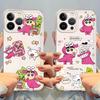 Crayon Shin-Chan Anime Case for iPhone 17 Pro Max XR 16 XS Max 11 7 8 13 Pro Air 15 14 Plus 12 Mini Soft Phone Cover