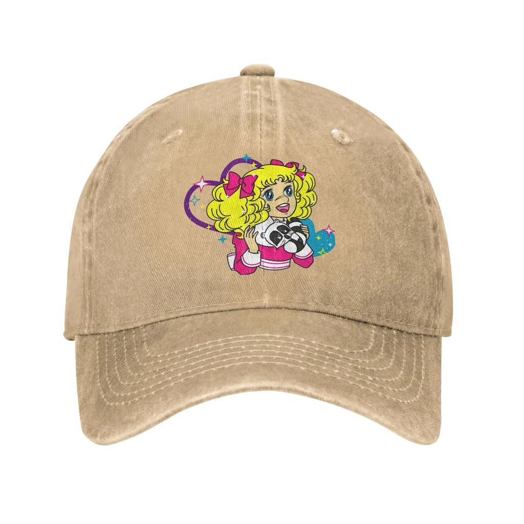 Candy Candy Cartoon Sakura & Kero Casual Baseball Cap For Couple Women Summer Running Trucker Hat Classic Sun Visor Snapback Cap