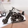 Metal Motorcycle Model Motorcycle Sculpture Vintage Style Figure Decoration Crafts Ornament for Home Desk Office Kids