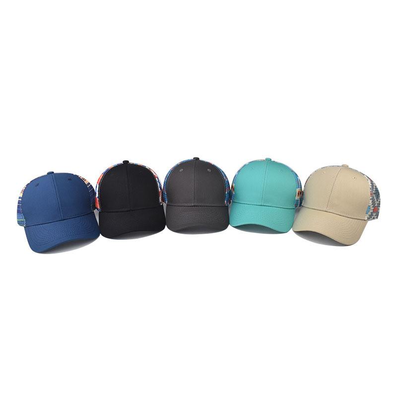 Pattern Geometric Cotton Baseball Cap Curved Outdoor Activities Travel Supplies