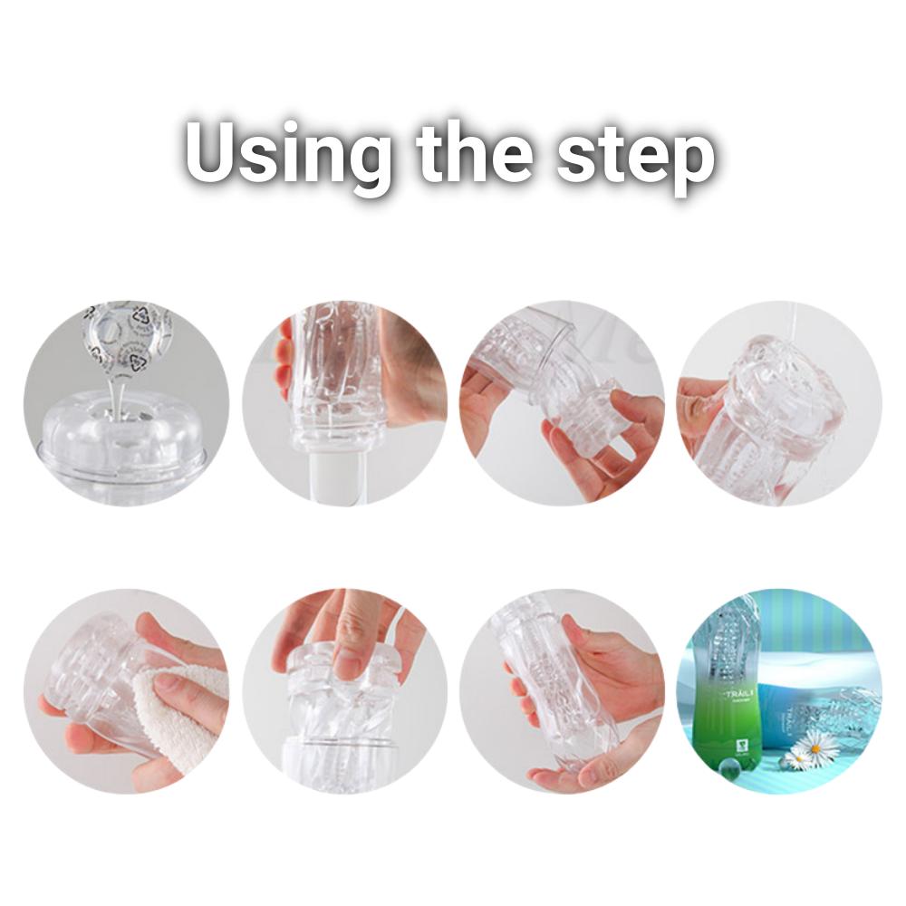 Soft Pussy Vagina Male Masturbator Cup Sex Toys Transparent Adult Endurance Exercise Sex Product Vacuum Cup for Men Masturbador
