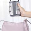 Transparent Mesh Cosmetic Bag Makeup Bag Travel Zipper Toiletry Bag Large Capacity Portable Handbag Storage Washbag