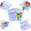 100-piece Holographic Bag, Multi-size Laser Rainbow Pattern Self-sealing Bag, Suitable for Candy Bag and Front Window Samples