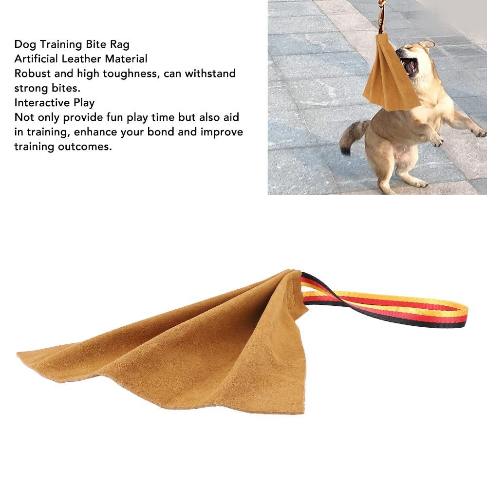 Tear Proof Dog Bite Cloth Tough Fabric Training Bite Rag Puppy Tug Play Interactive Play